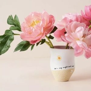 New Anthropologie Annie Small Bulb Vase Sun And Moon